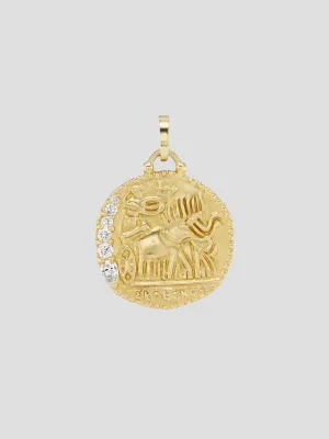 Elephant Quadriga Talisman Charm