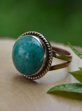 Firuze Natural Stone Handmade Ring Adjustable