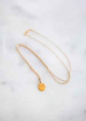 Foil Necklace in 14K Gold