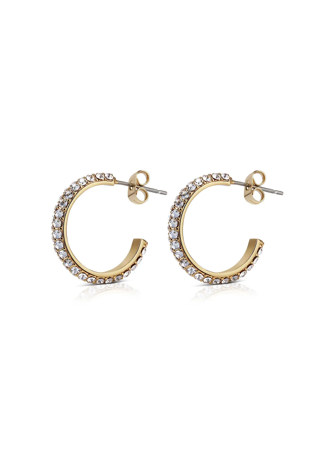 Forever Young Honey Stone Hoops - Gold