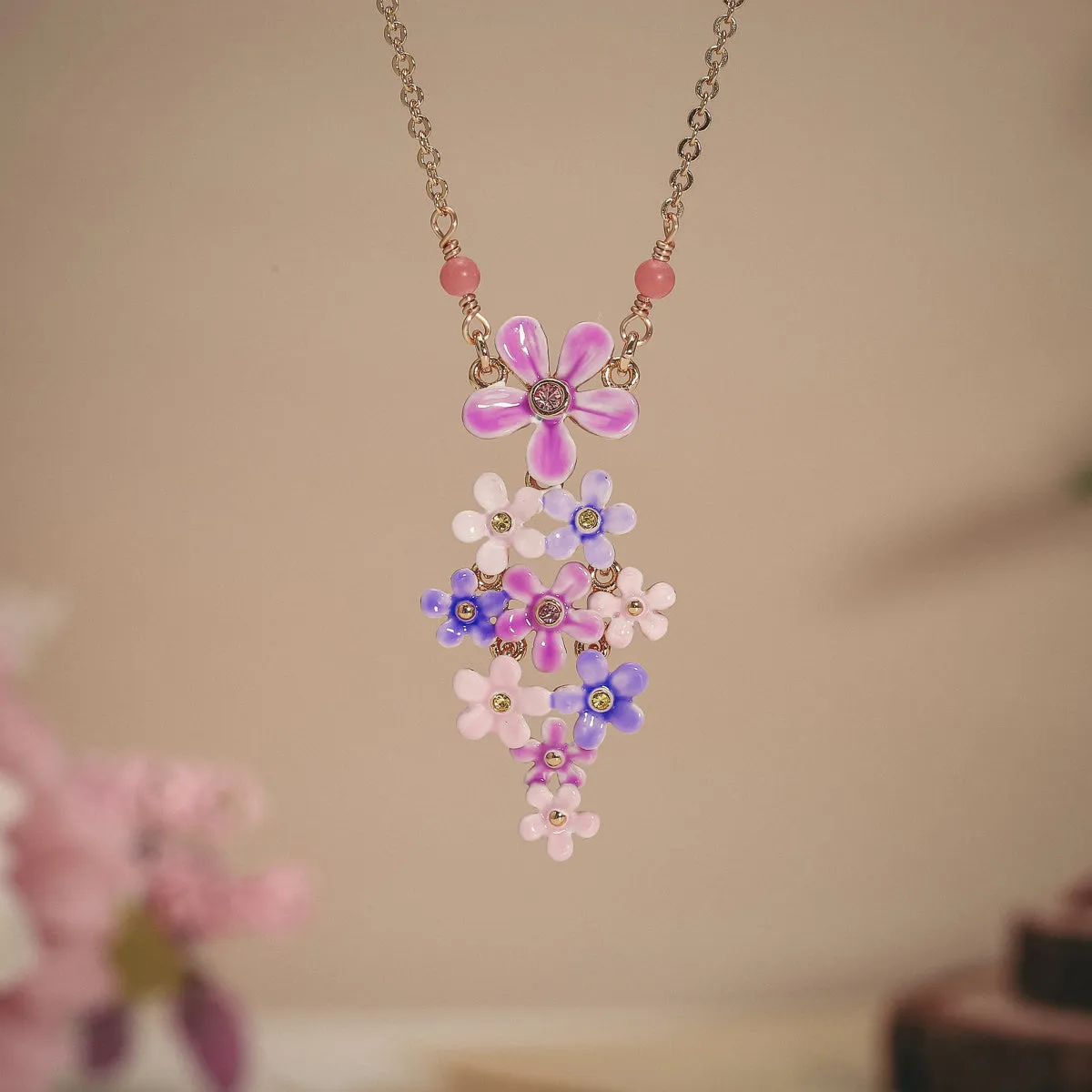 Forget-Me-Not Flowers Necklace