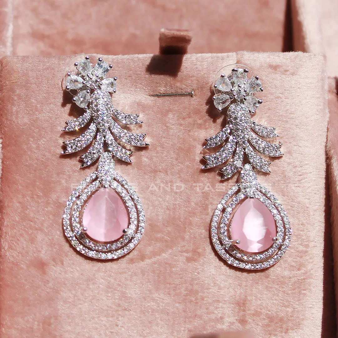 Gemstone Frost Zircon Earrings