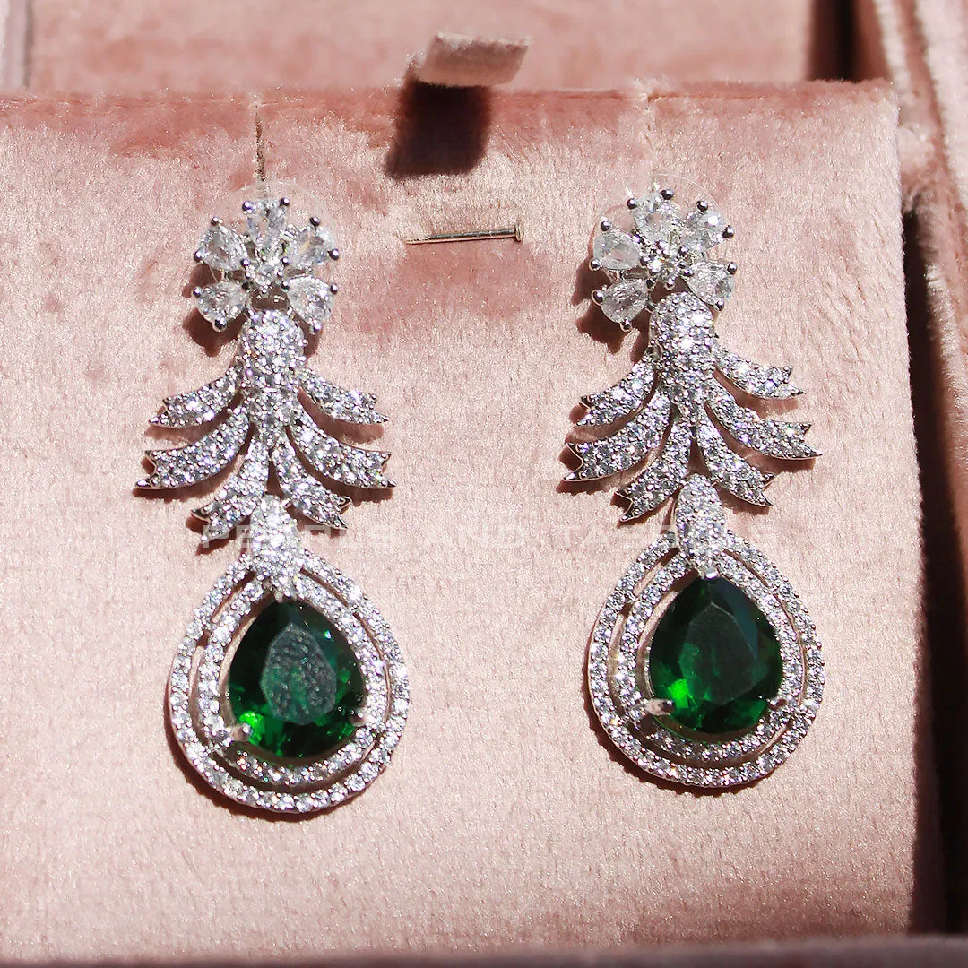 Gemstone Frost Zircon Earrings