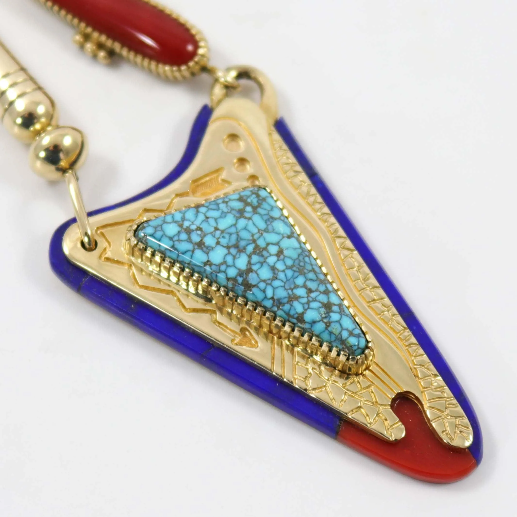 Vintage-Inspired Gold and Gemstone Pendant Necklace for Women