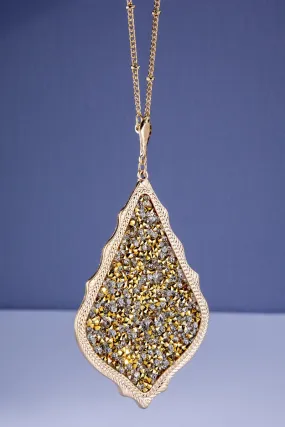 Gold Glitter Necklace