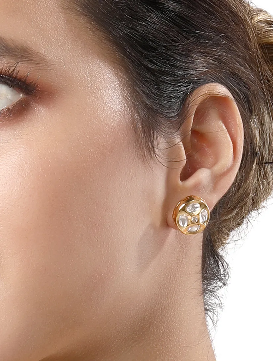 Gold Plated Kundan Earrings