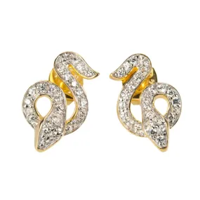 Gold Snake Earrings