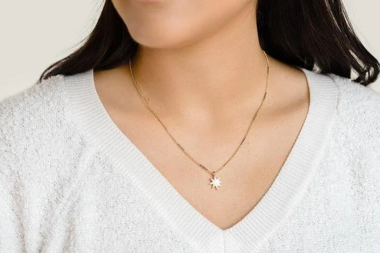 gold star necklace