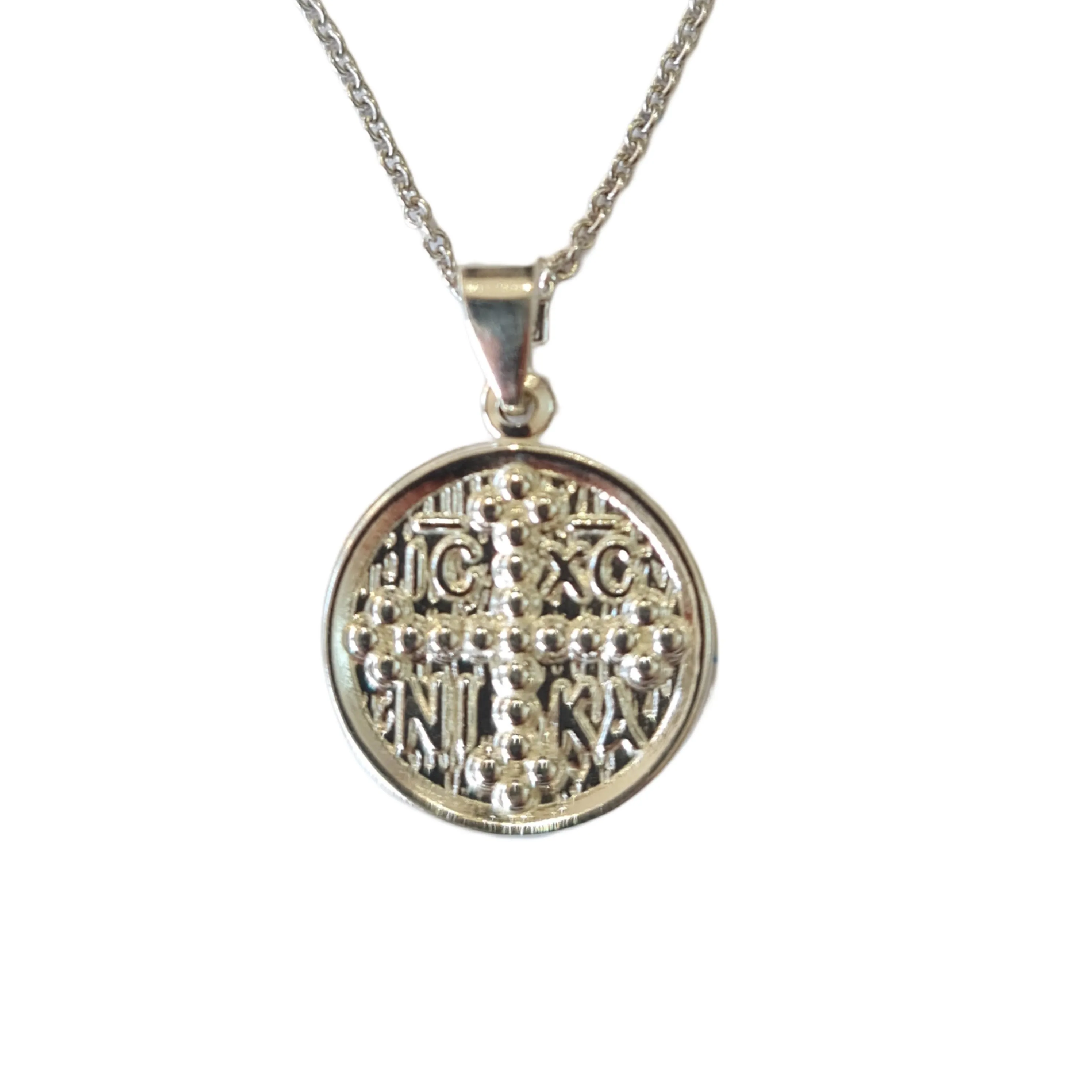 Greek ICXC NIKA Constantinato necklace Silver