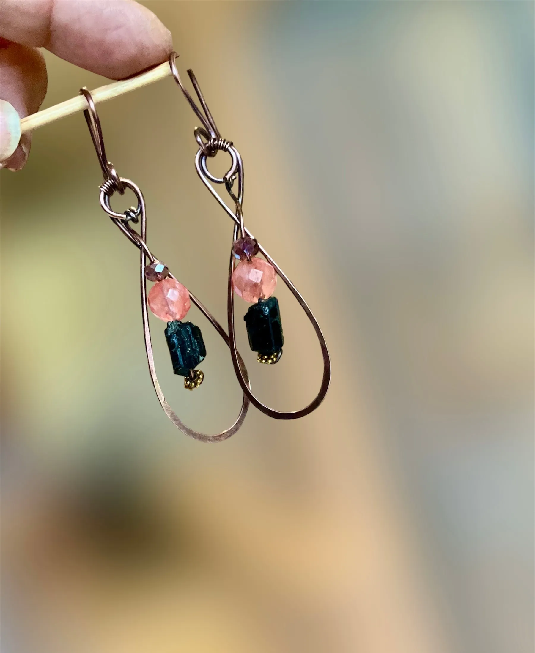 Handmade Tourmaline Earrings