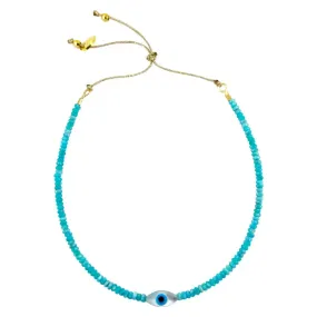 Hiva Bracelet, Turquoise & Pearl Eye