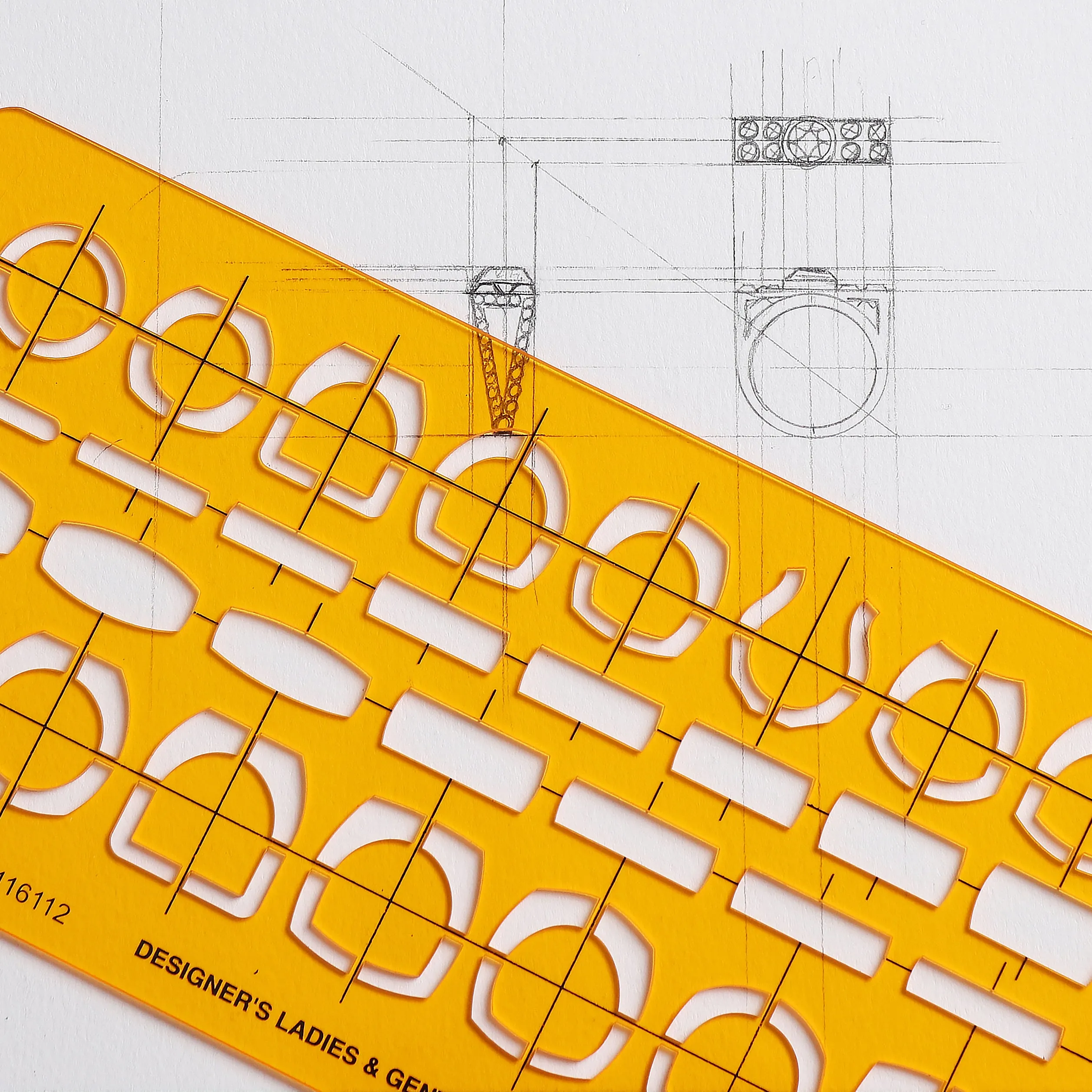 jewelry design template for ring shank sizes