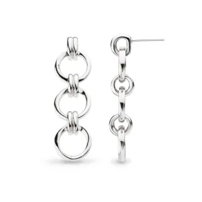 Kit Heath Bevel Unity Trio Stud Drop Earrings