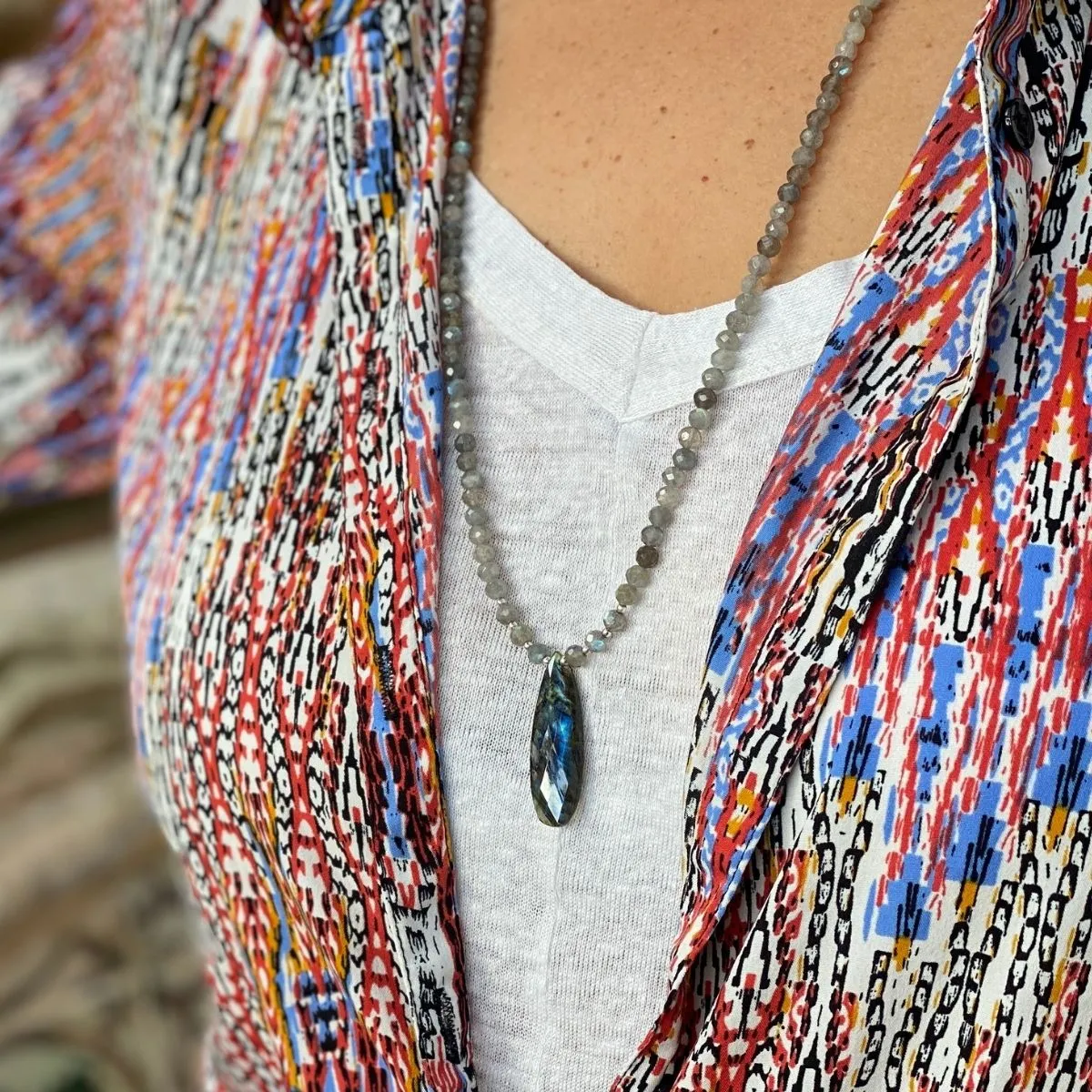 Labradorite Necklace to bring Positivity and Enthusiasm