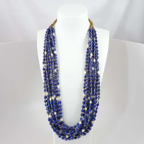 Lapis Bead Necklace