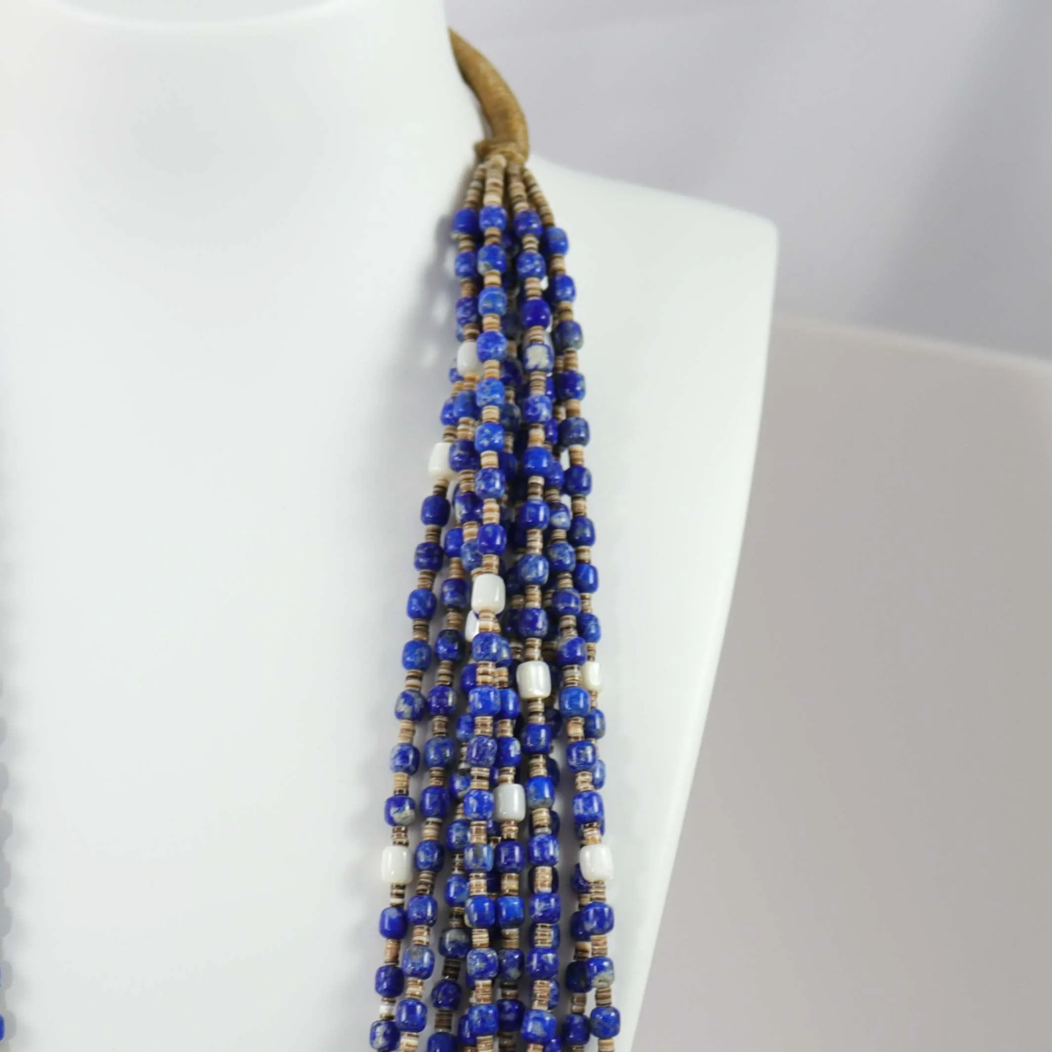 Lapis Bead Necklace