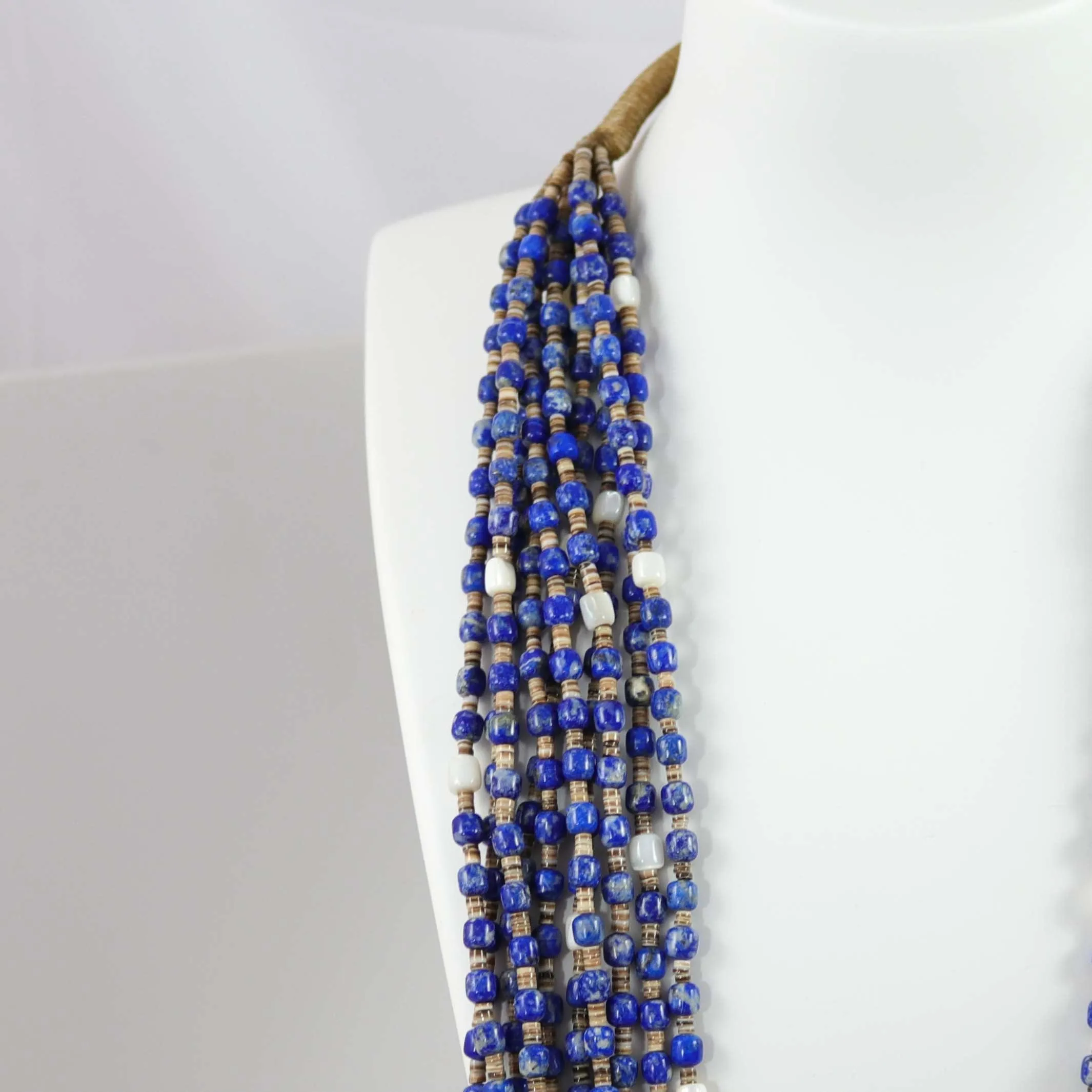 Lapis Bead Necklace