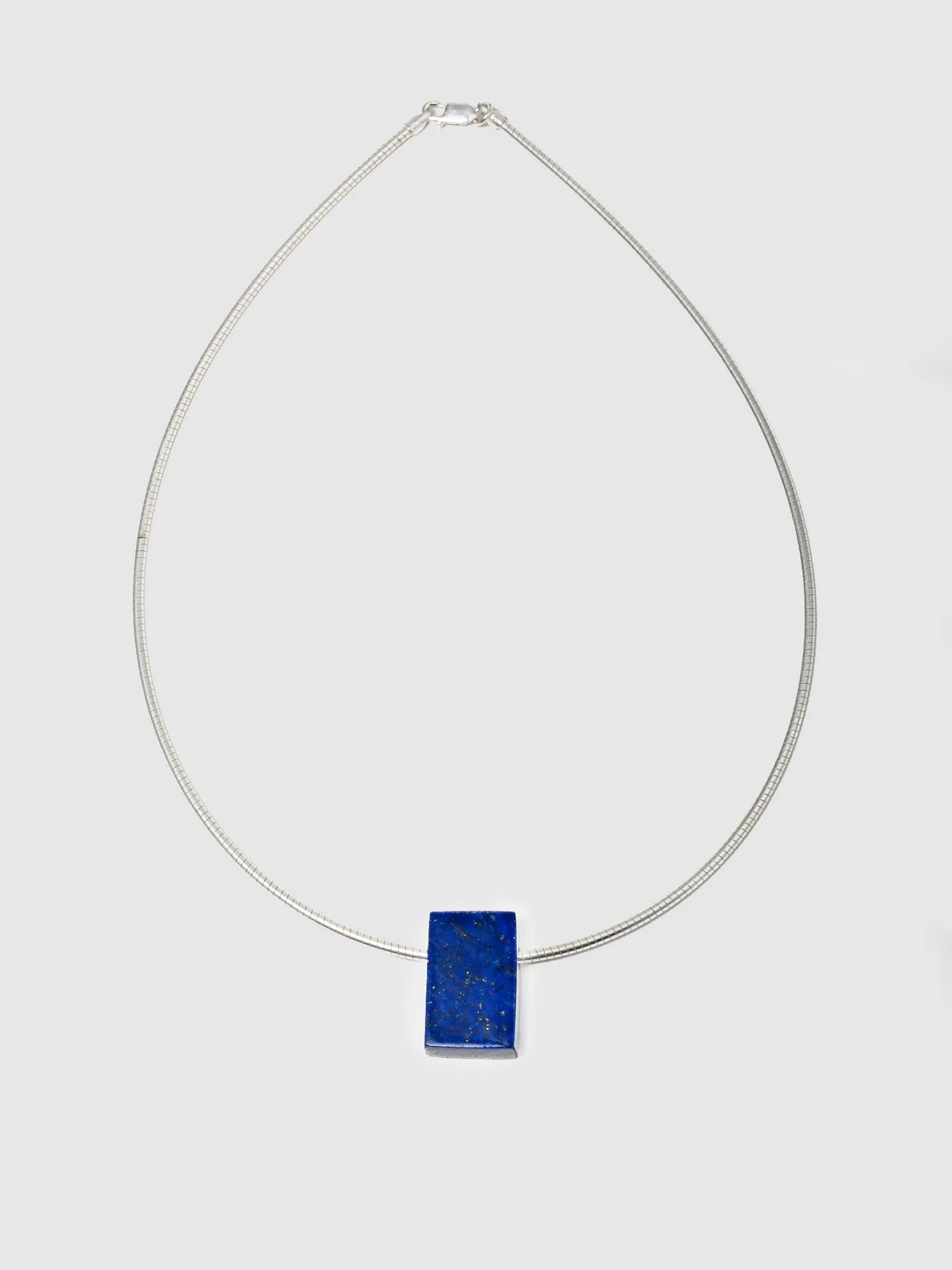 Lapis Cube Necklace - Vintage Capsule