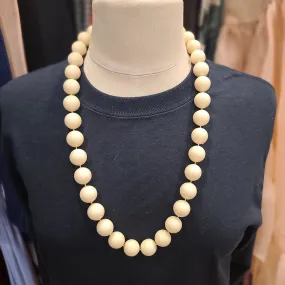 LARGE CREAM Ball Necklace