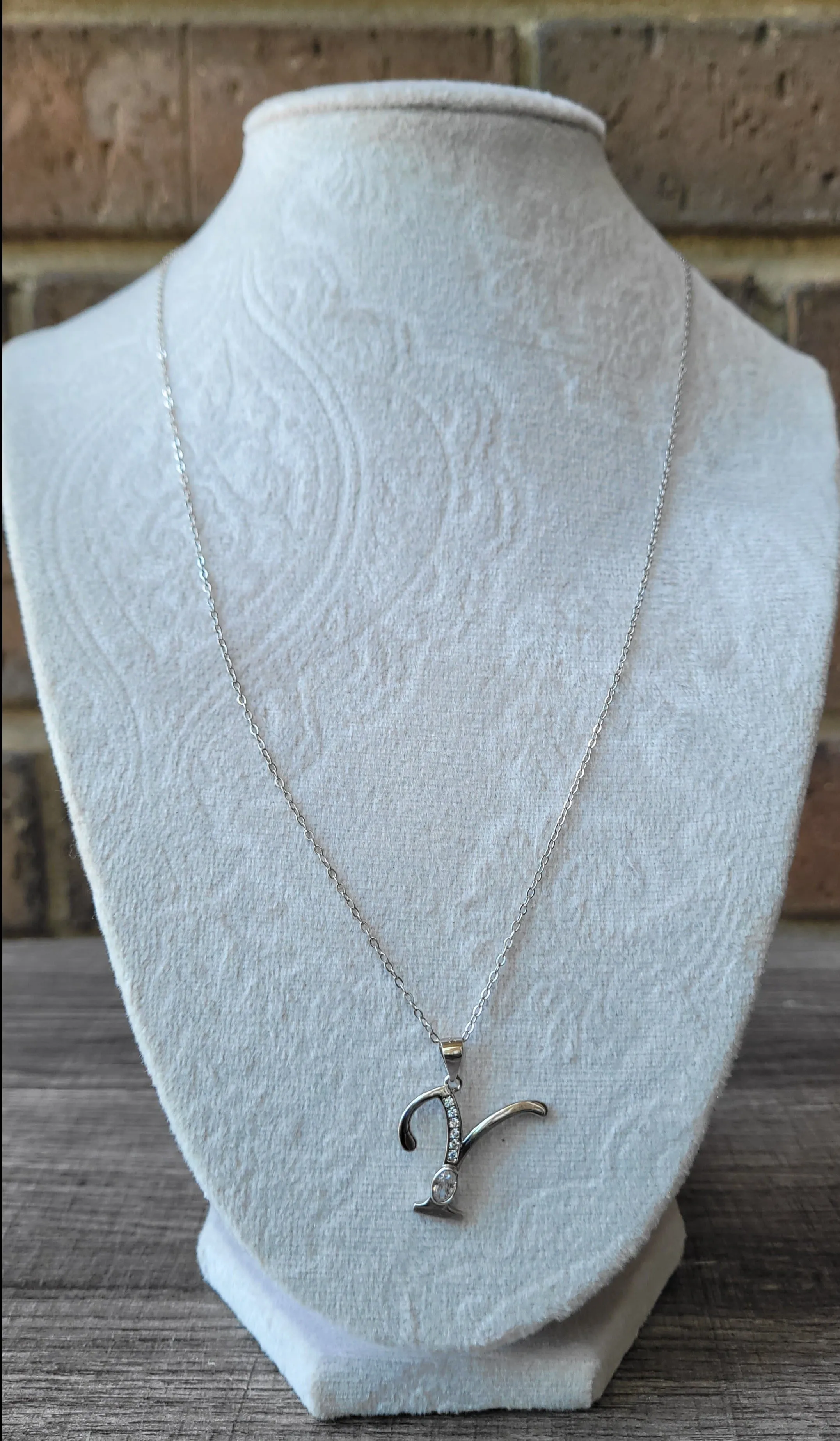 Letter Y (Silver .925) Necklace