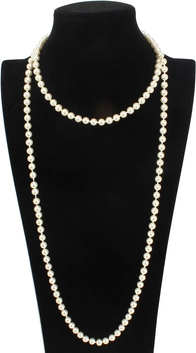 Long Pearl Necklace 55"