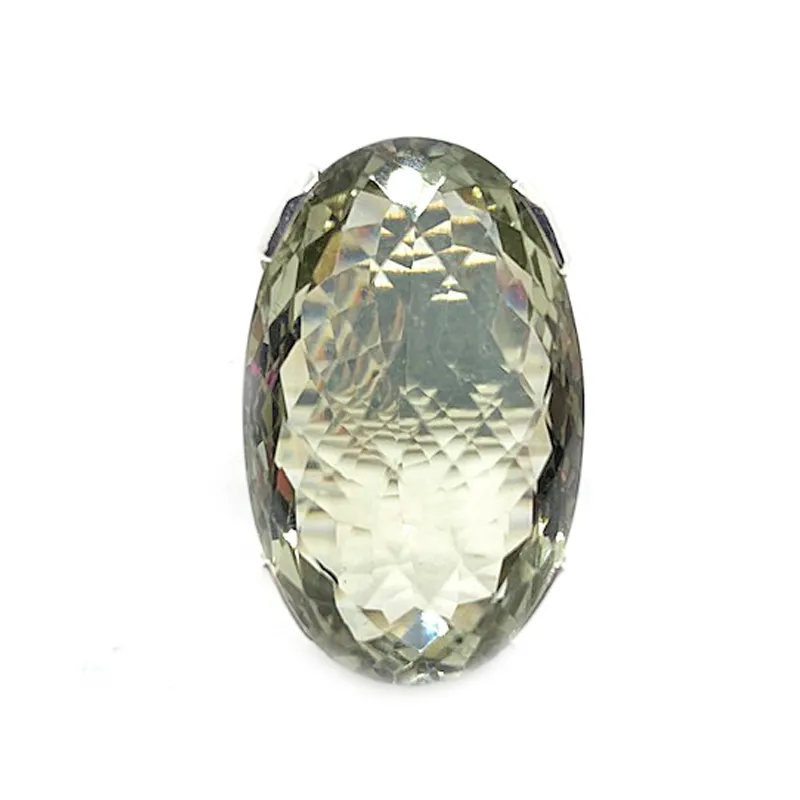 Maan Green Amethyst Oval Ring