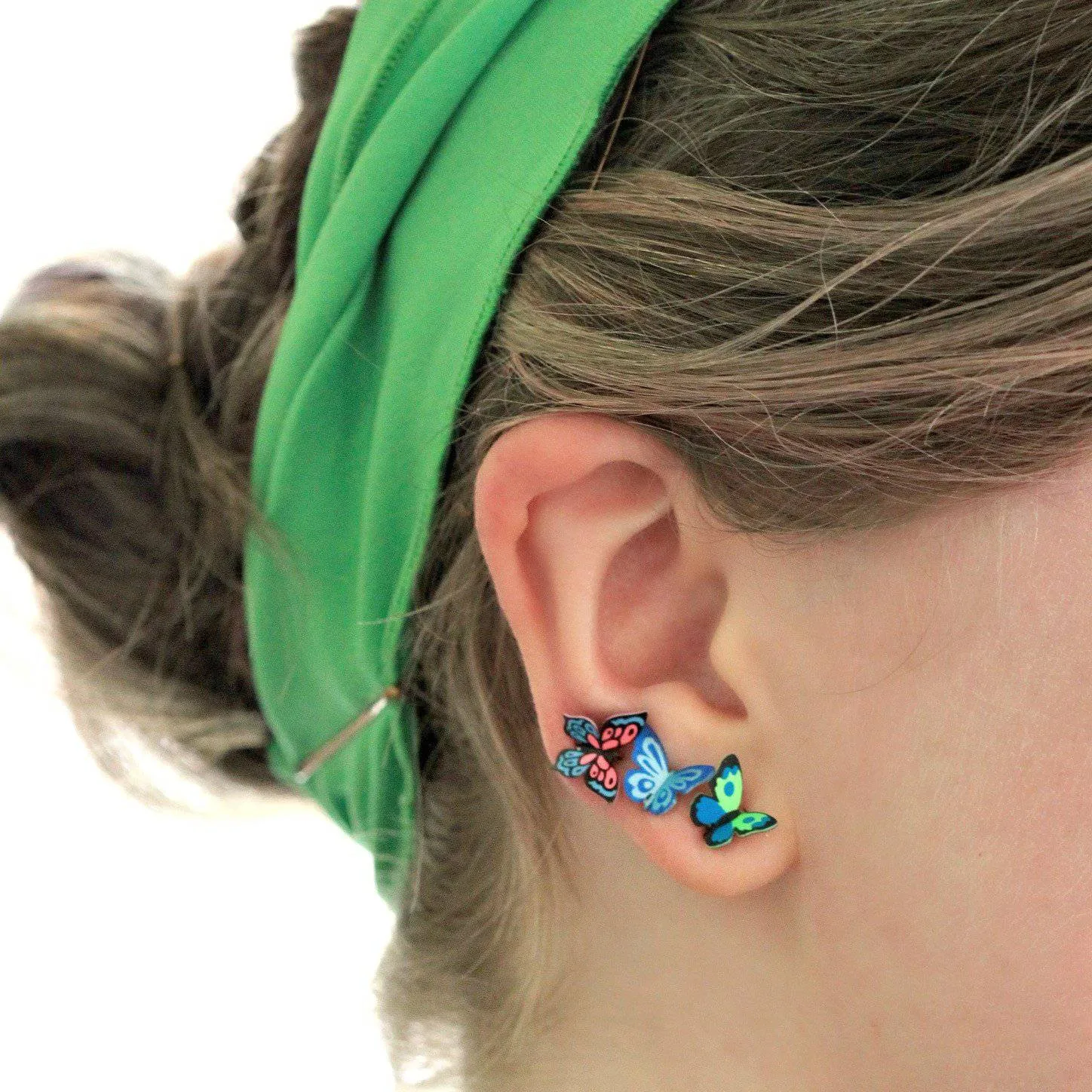 Maya Butterfly Post Earrings