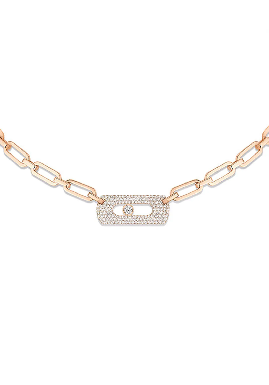 Messika My Move Curb 18KRG Diamond Necklace