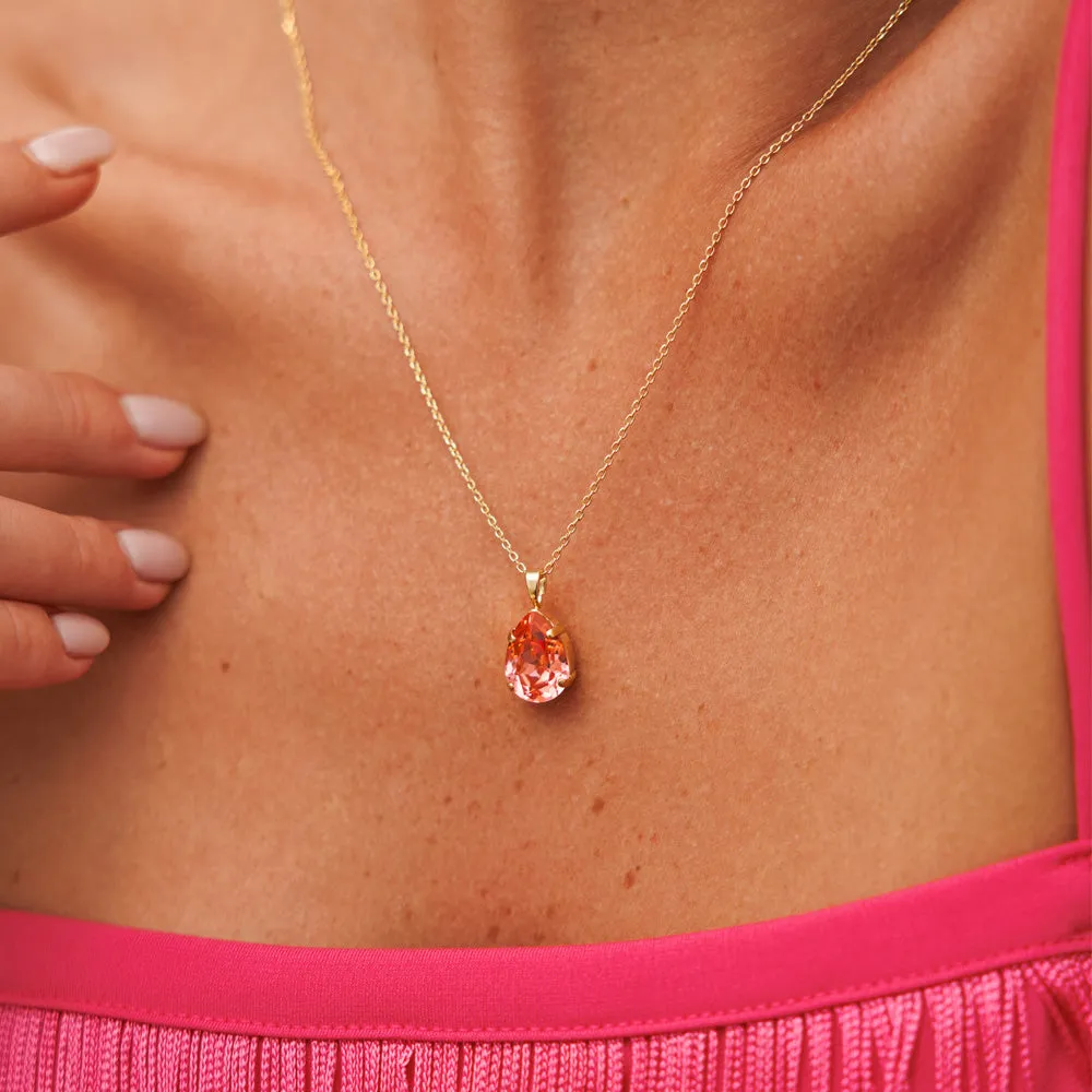 Mini Drop Necklace / Rose Peach