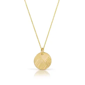 Mini Mountain Necklace - 14K Gold