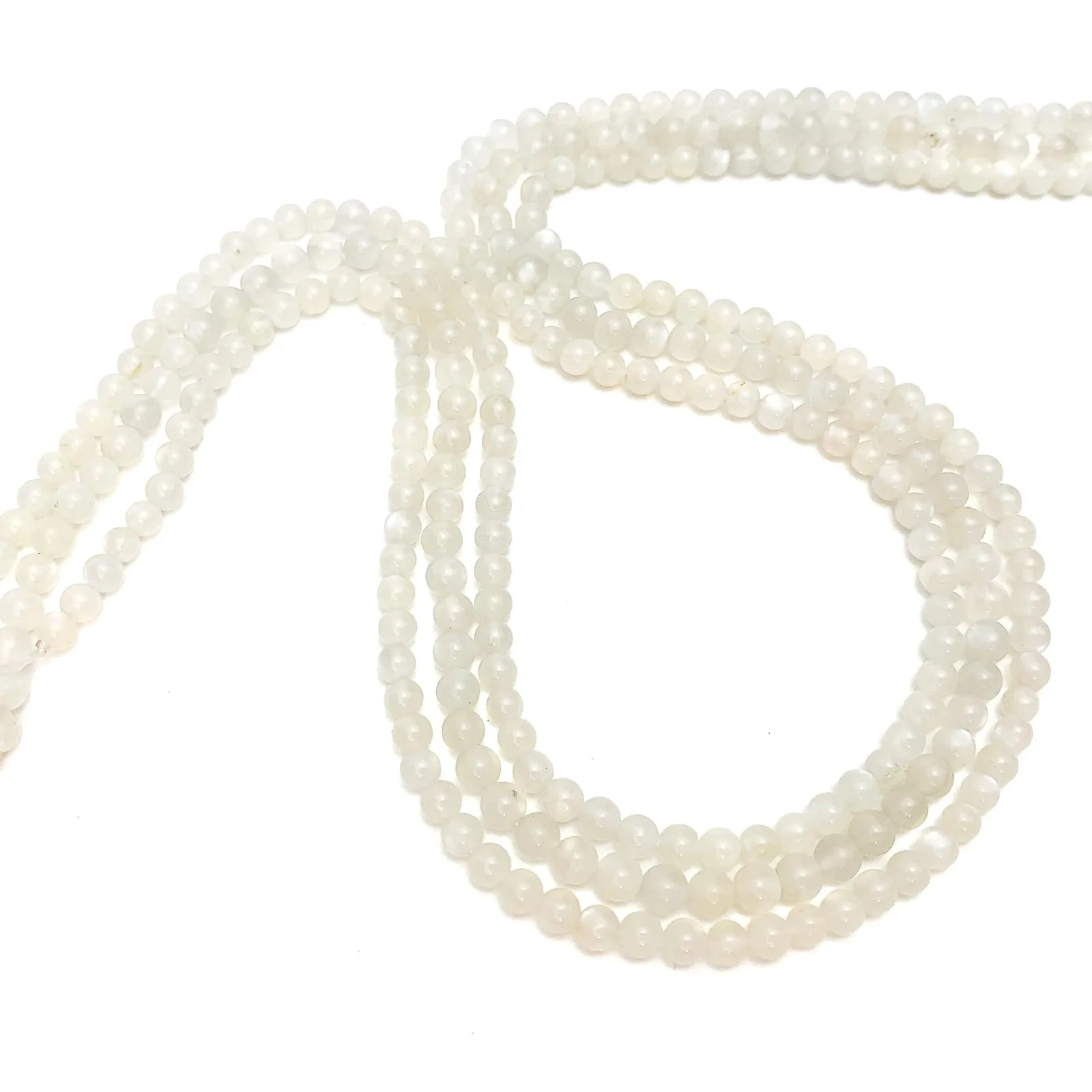 Moonstone 3mm Smooth Rounds Bead Strand