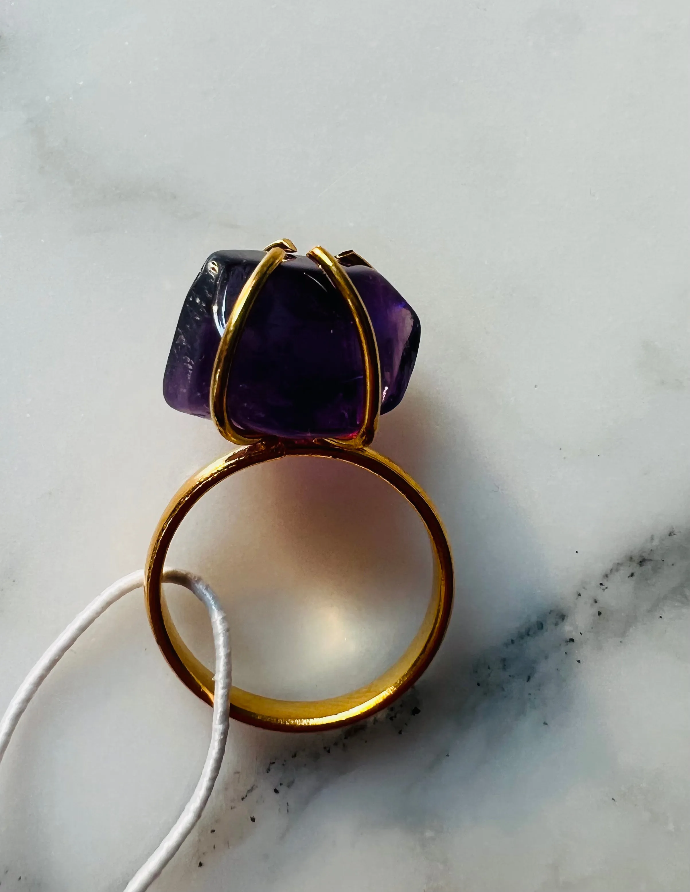 Natural Amethyst Stone Ring