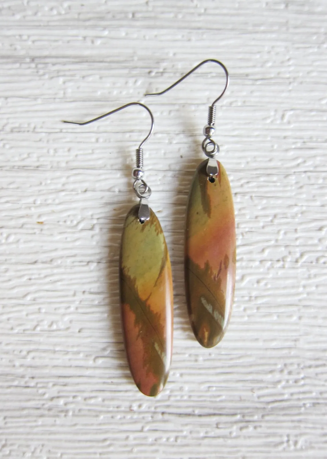 Natural Jasper Stone Earrings (1 pair)