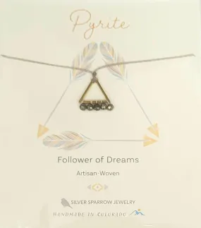 Necklace, Follower of Dreams -  Pyrite Triangle