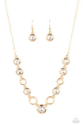 Paparazzi Necklace Elegantly Elite - Gold