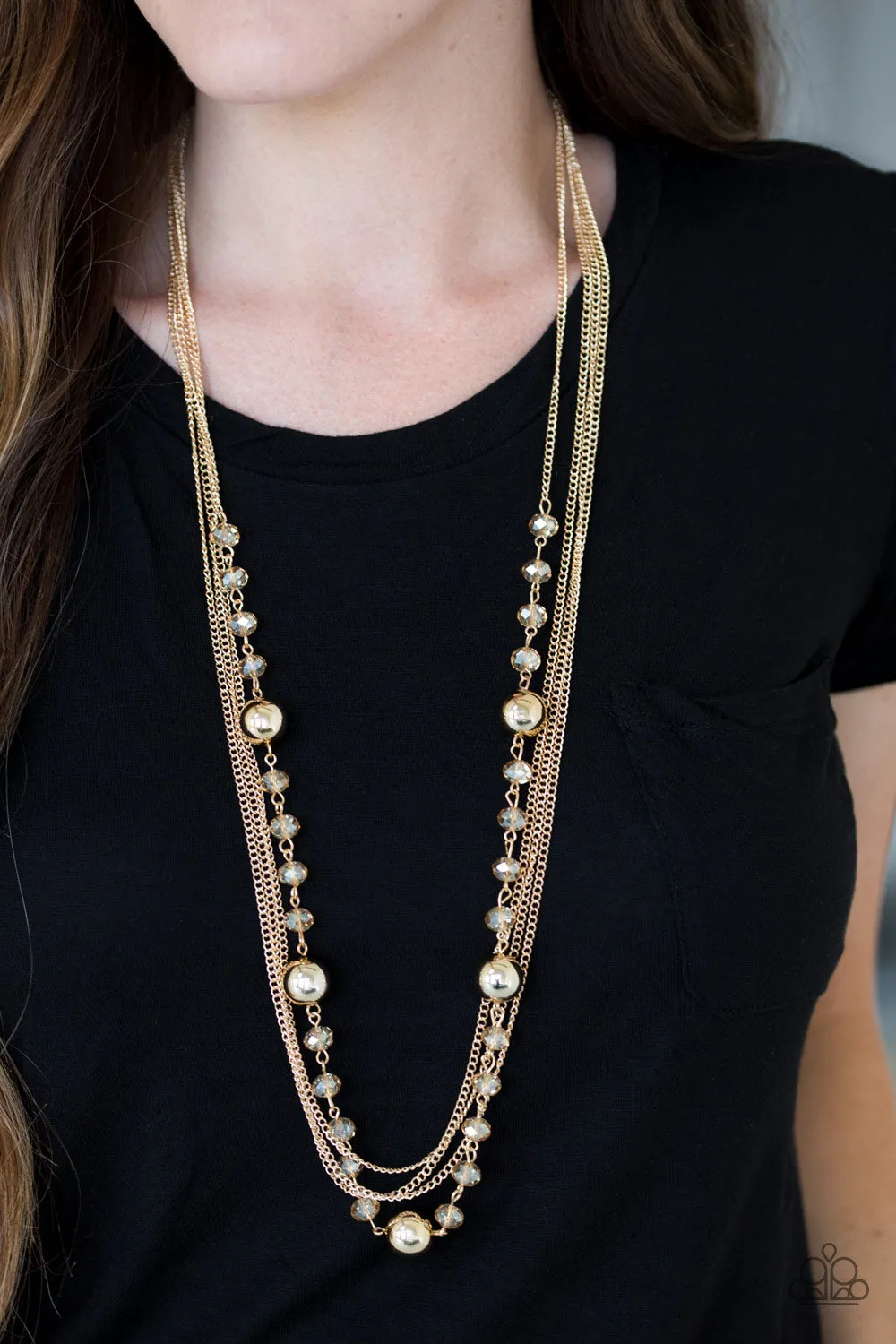 Paparazzi Necklace ~ High Standards - Gold