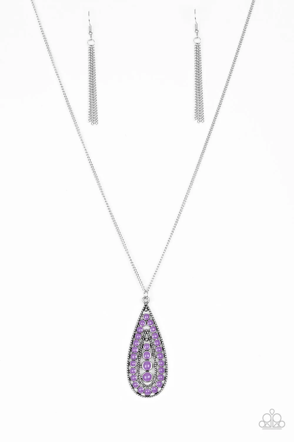 Paparazzi Necklace ~ Tiki Tease - Purple