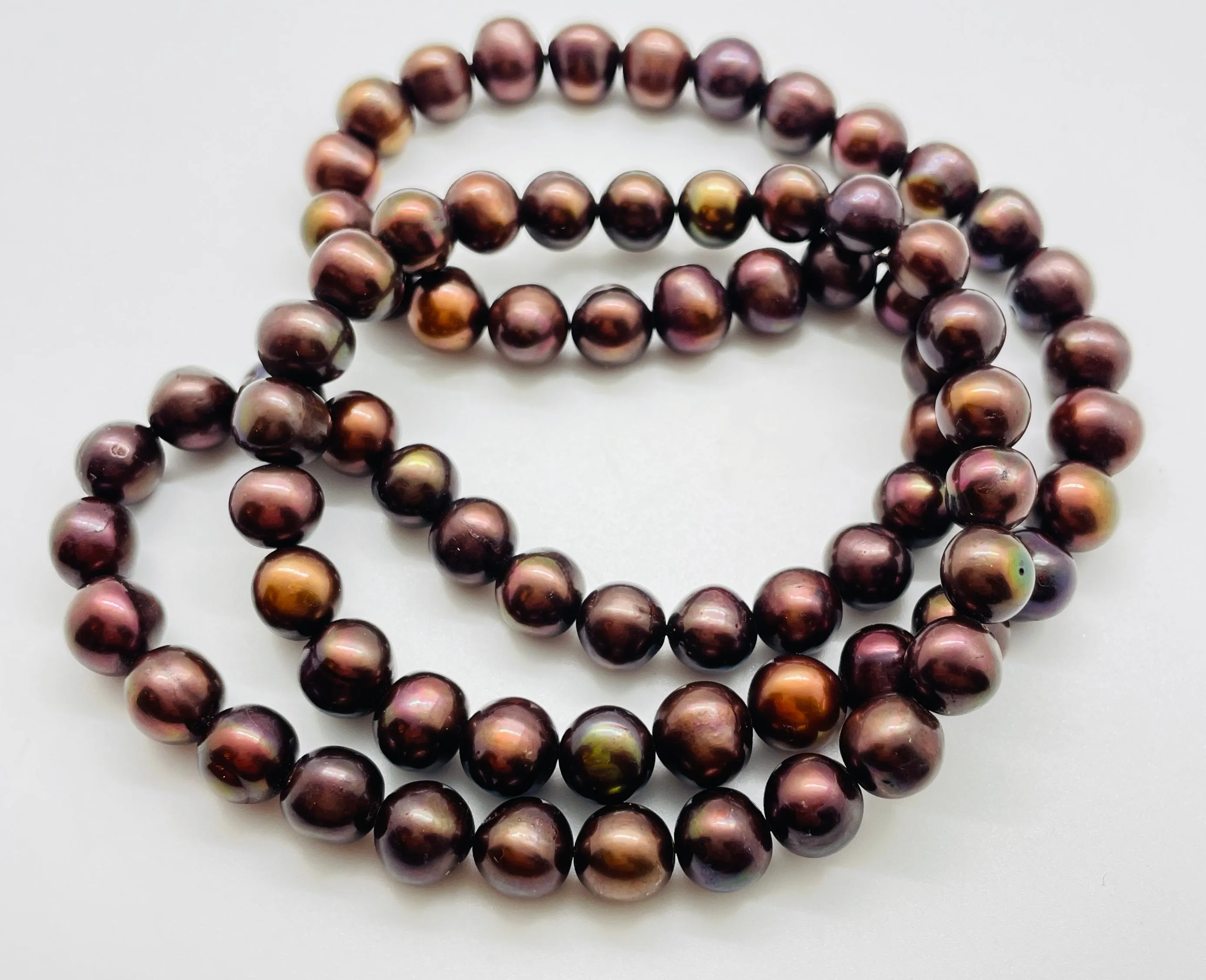 Peace Necklace with Chocolate Pearls