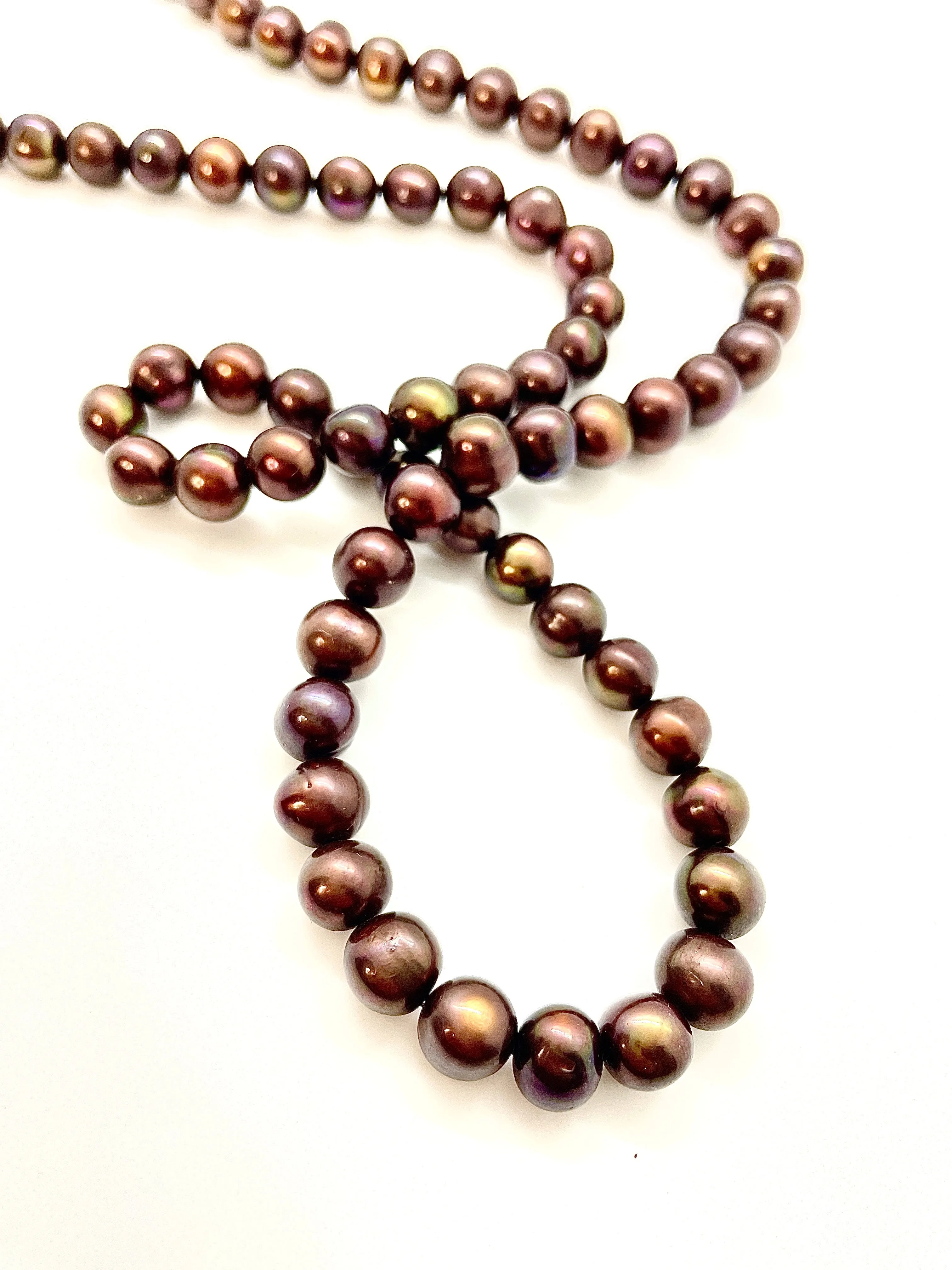 Peace Necklace with Chocolate Pearls