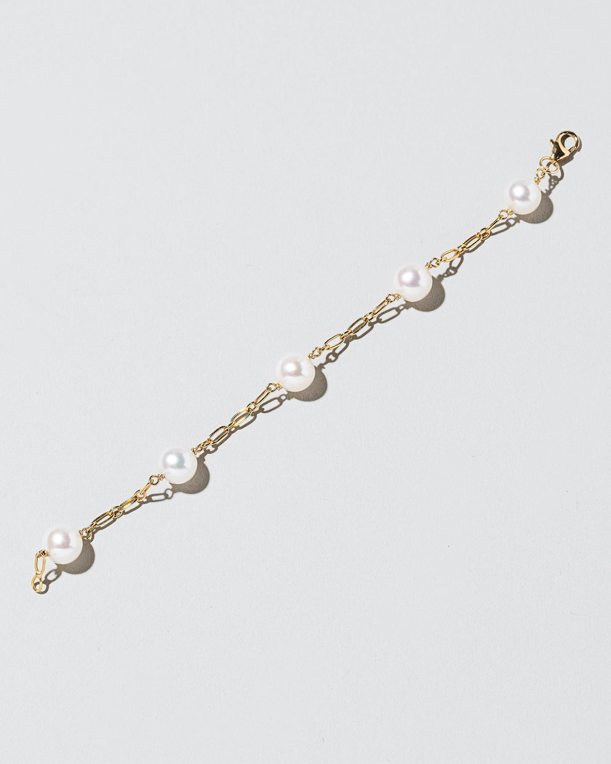 Pearl Station Bracelet Hot Dog Chain