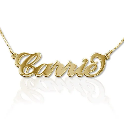 Personalized Gold Nameplate Necklace