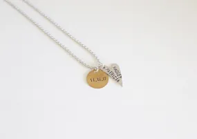 Personalized Mother's Necklace with Heart Charm