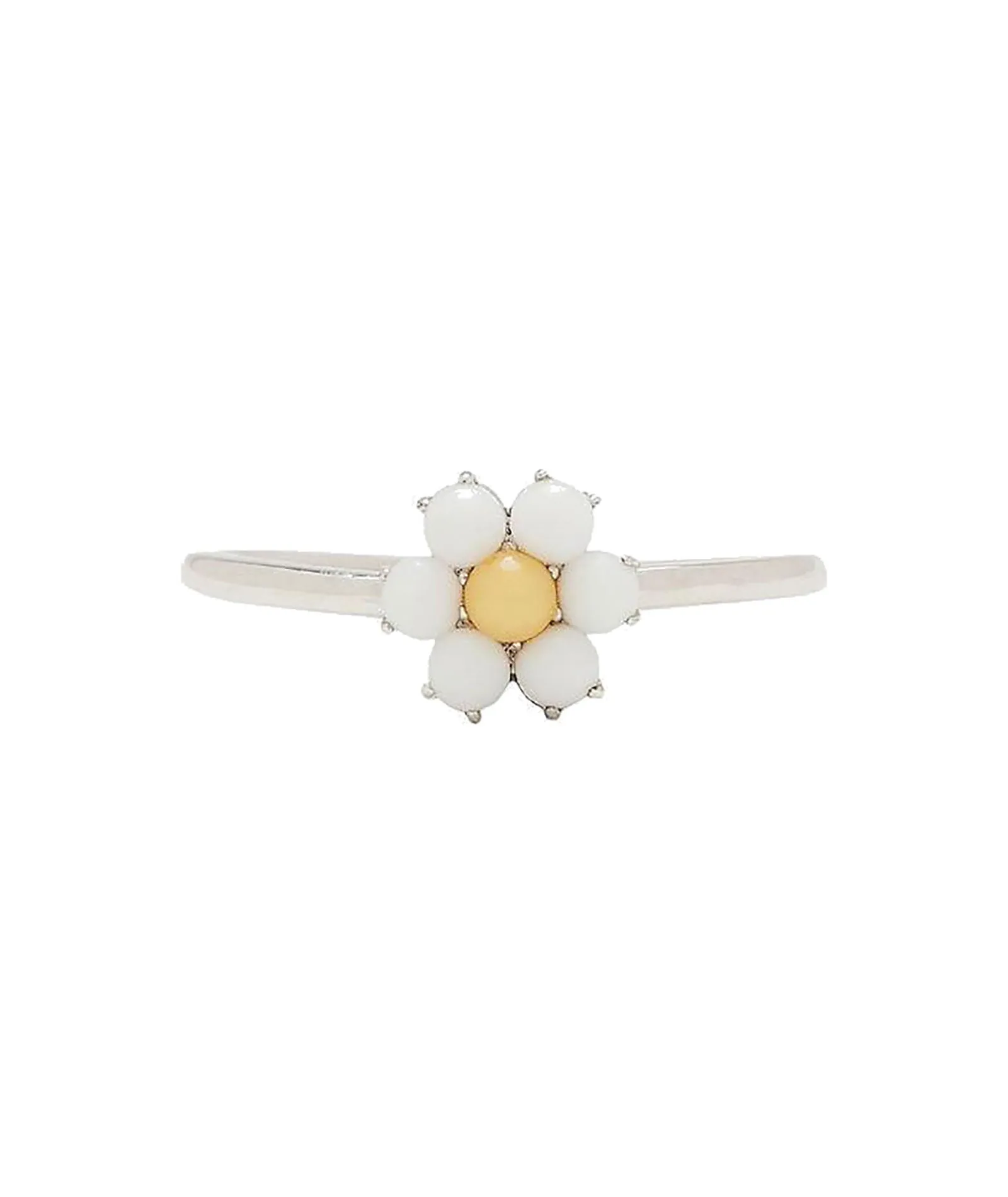 Pura Vida Ring Silver Gemstone Daisy