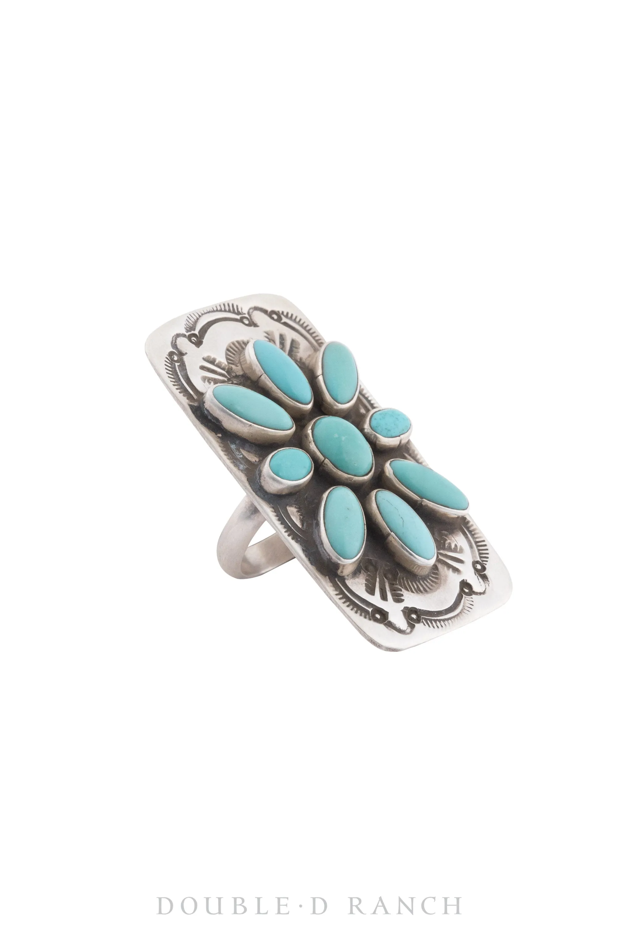 Ring, Shield, Turquoise, Hallmark, Contemporary, 1275