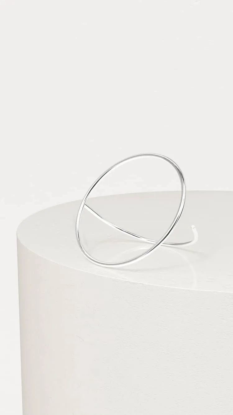 Round bracelet in silver