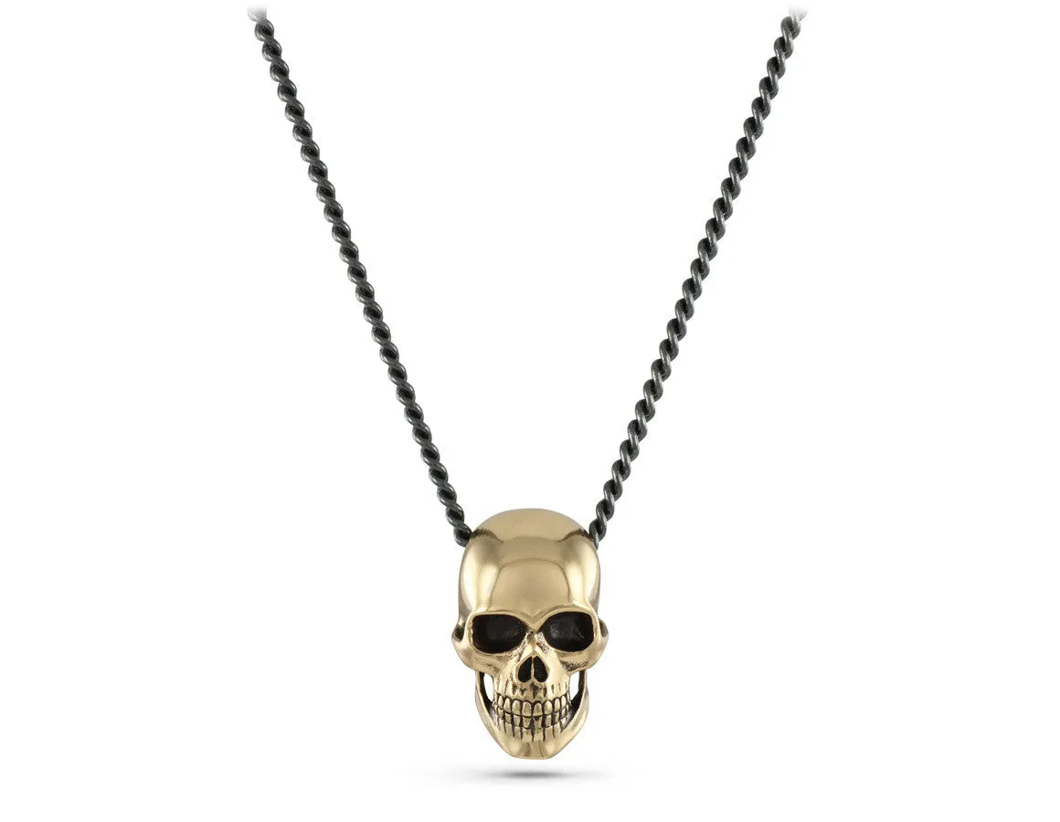 Skull Necklace - Bronze