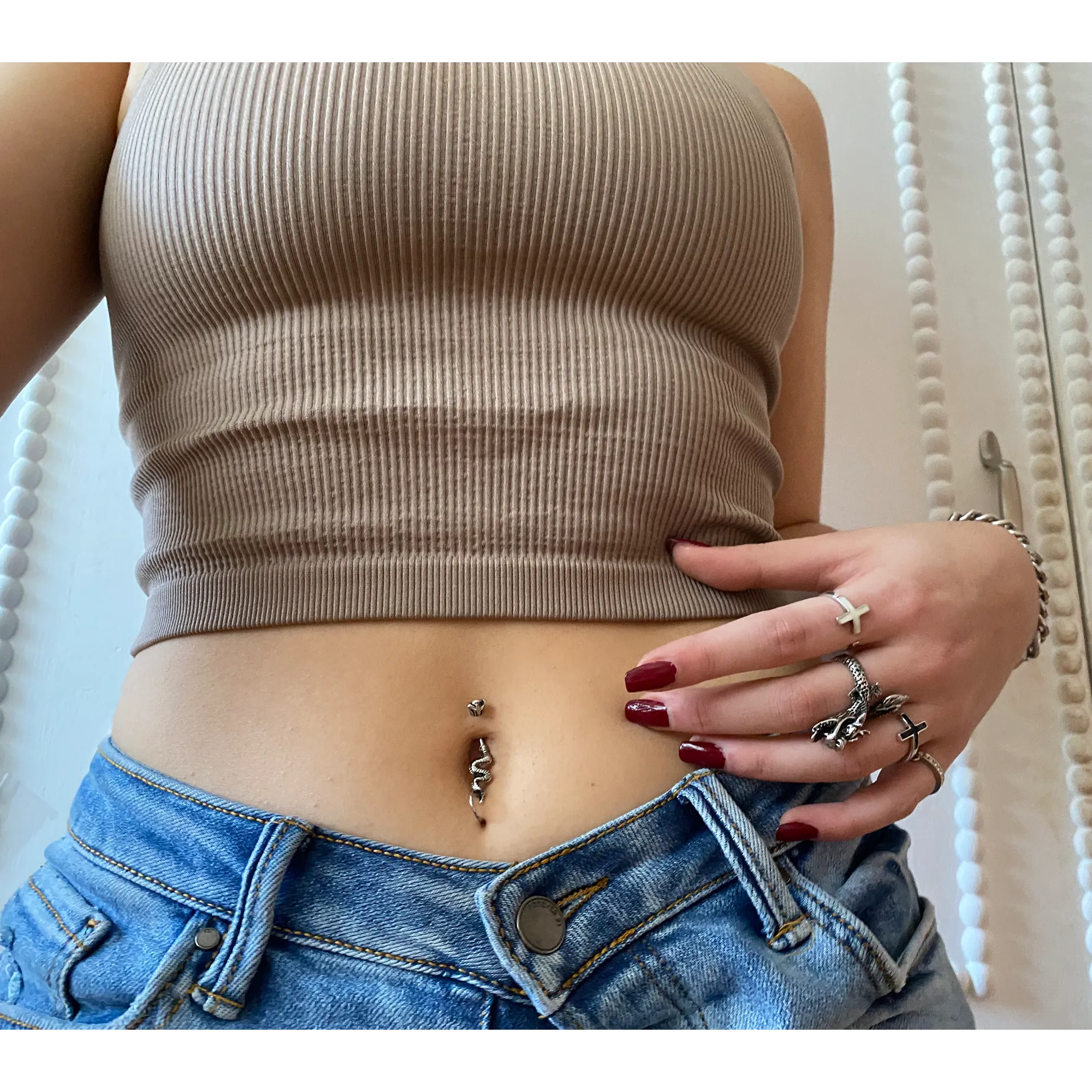 Snake Belly Ring