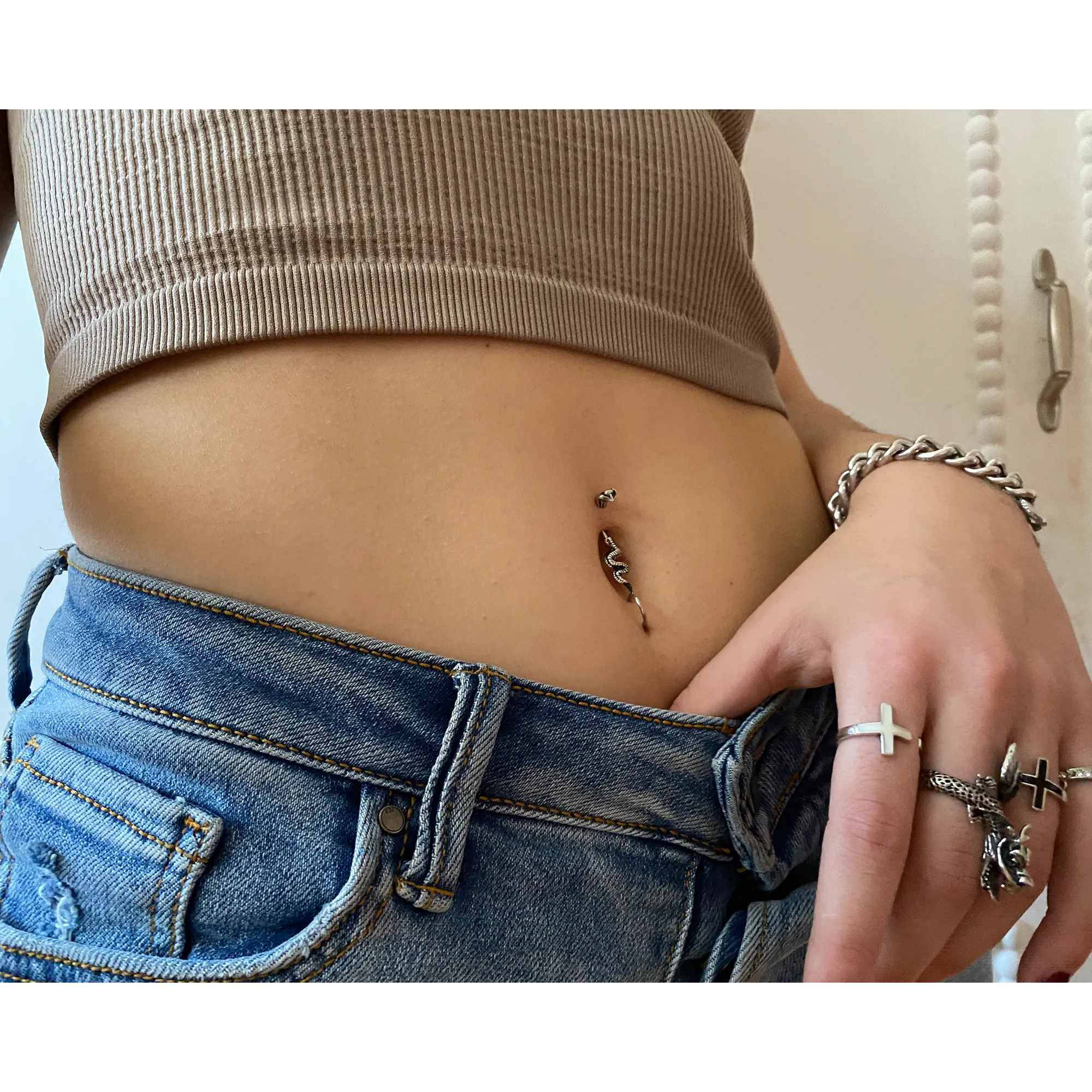 Snake Belly Ring