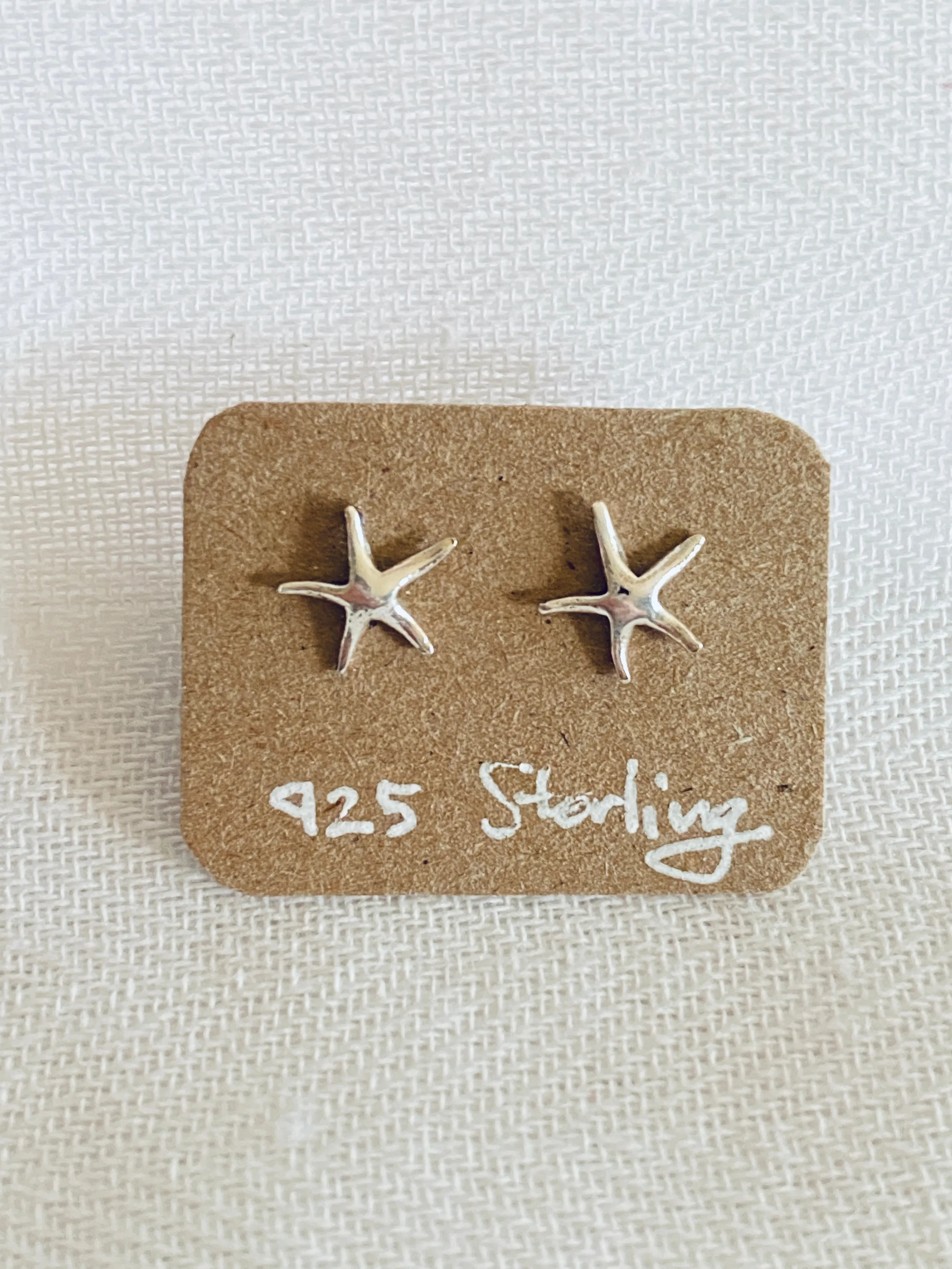 Star 925 Sterling Silver Stud Earrings