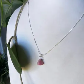 Stirrup Pink Opal Necklace